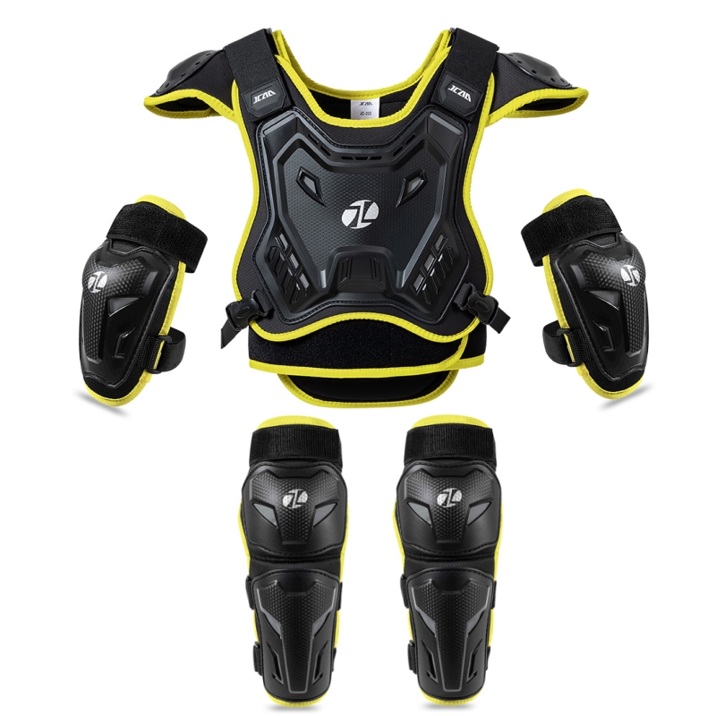 Chest Protector Armor - ชุดเกราะป้องกันร่างกายสำหรับเด็กและเยาวชน สำหรับขี่มอเตอร์ไซค์แบบเปลือกแข็ง ป้องกันหน้าอก หลัง และกระดูกสันหลัง ระบายอากาศได้ดี