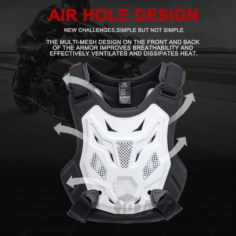 Chest Protector Armor - วิบากเกราะเสื้อแจ็คเก็ตรถจักรยานยนต์วิบากMotoเสื้อกั๊กกลับป้องกันหน้าอกปิดถนนจักรยานสกปรกอุปกรณ์ป้องกัน
