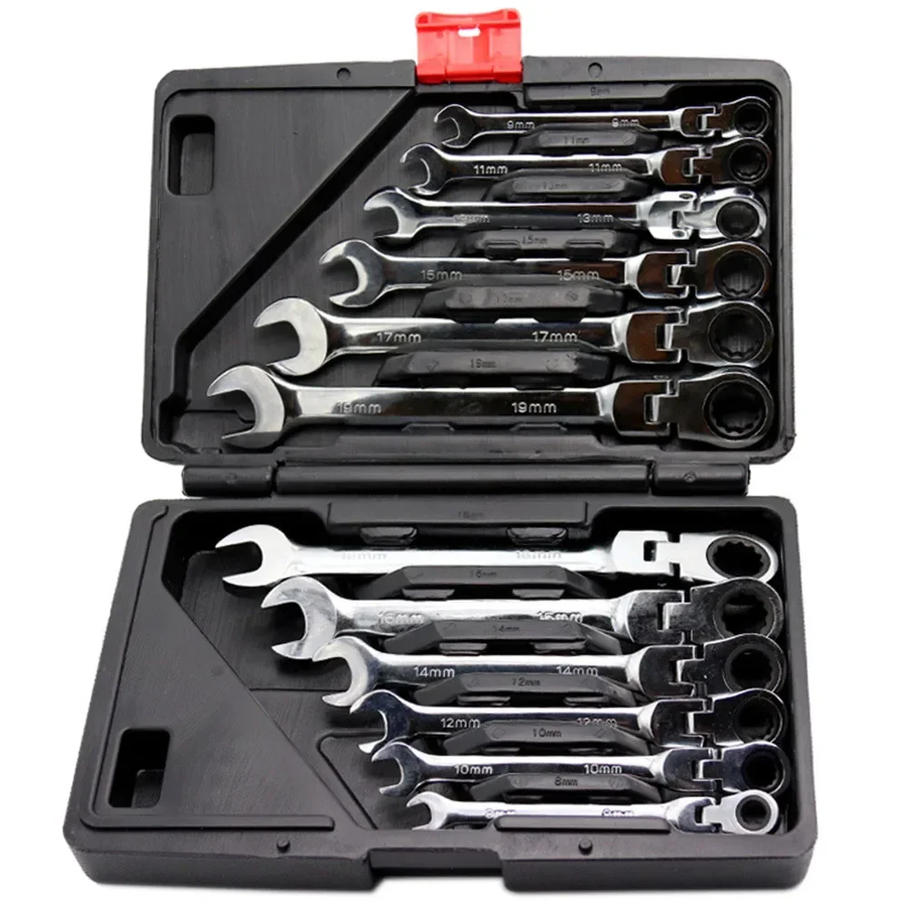 Motorcycle Gear Tidy - Flex-Head RatchetingประแจชุดSAE 1/4 ''-13/16'' Premium 72