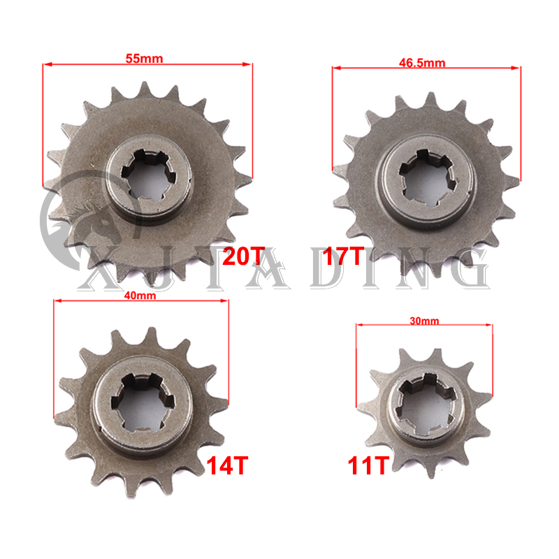 Motorcycle Gear Tidy - รถจักรยานยนต์กล่องเกียร์ด้านหน้าเฟือง T8F 11/14/17/20T ฟัน Pinion สําหรับ