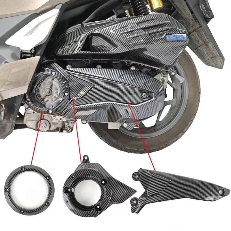 Motorcycle Gear Tidy - สำหรับ PCX160 ADV160 2021-2025 อุปกรณ์ตกแต่งรถมอเตอร์ไซค์สกู๊ตเตอร์ ฝาครอบคลัตช์คาร์บอนไฟเบอร์
