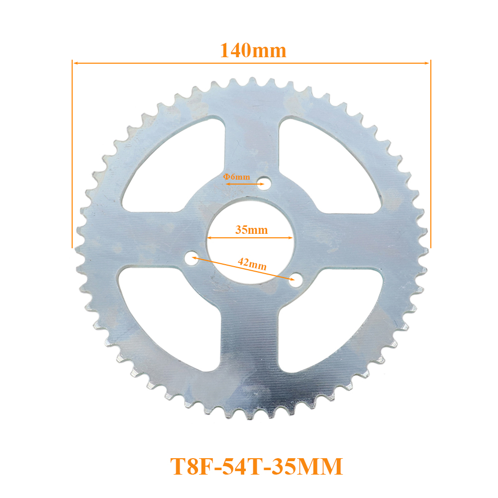 เฟืองโซ่หลังมอเตอร์ไซค์ T8F 54 - Motorcycle Gear Tidy บทวิจารณ์และราคา