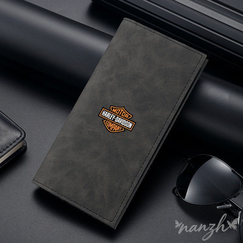 กระเป๋าหนังทรงยาวสำหรับใส่บัตร - Motorcycle Gear Harley Davidson บทวิจารณ์และราคา
