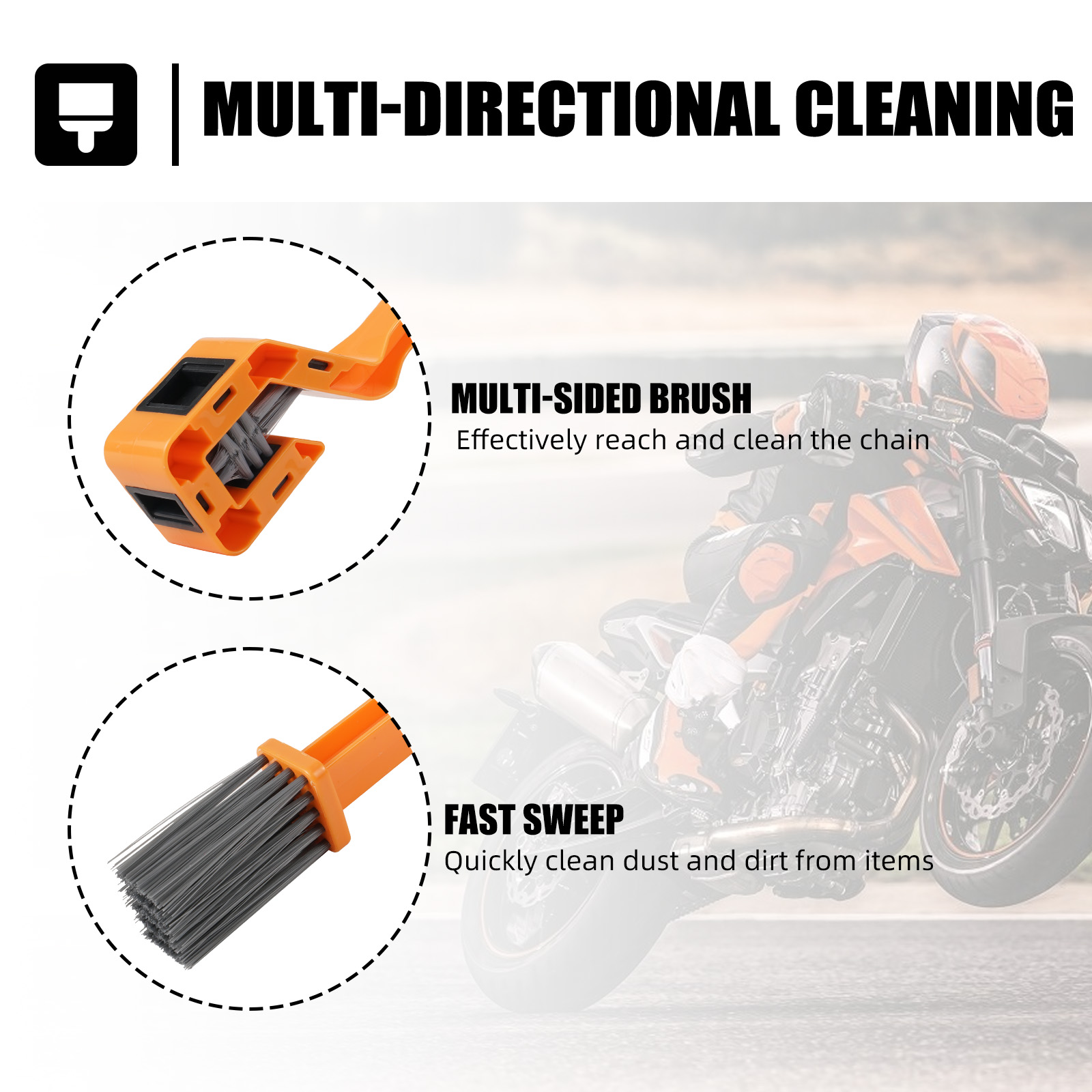 แปรงทำความสะอาดโซ่เกียร์ สำหรั - Motorcycle Gear List บทวิจารณ์และราคา